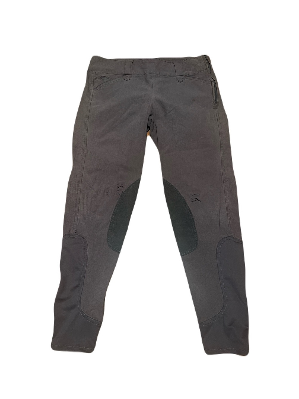 Piper by SmartPak Equestrian Horseback Riding Breeches Side Zip in Charcoal, 28R